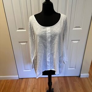 Sundance White Textured Blouse